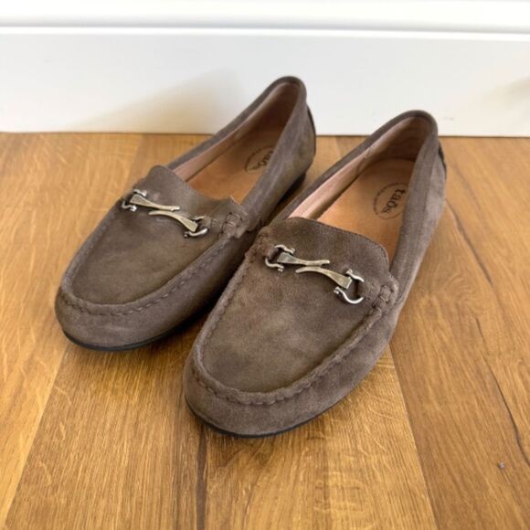 Taos Footwear "Bit Moc" Suede Leather Loafer - Brown | Size 8.5 - Picture 3 of 10
